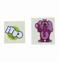 TATTOOS 3X 3X3CM QUADRICROMIA COM EMBALAGEM