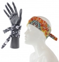 BANDANA EM POLIESTER COM TOQUE DE ALGOD�O, IMPRESS�O TOTAL