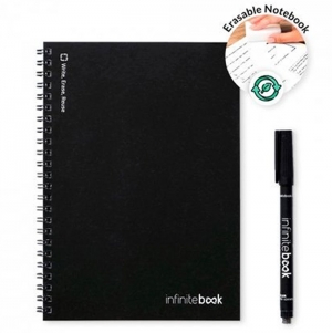 INFINITEBOOK LINED A5. 'Infinitebook' com capa flex�vel e 15 p�ginas pautadas estilo quadro branco