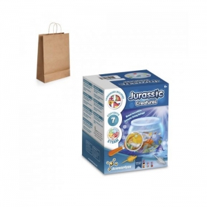 Jurassic Pets Kit II. Jogo did�tico fornecido com saco de oferta em papel kraft (115 g/m�), feito de material certificado FSC� e outros materiais controlados