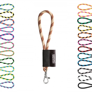 75090. SET Lanyard TUBE Short (� 7 mm) com mosquet�o de gatilho 9 mm
