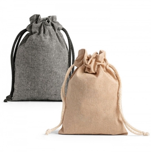 GIBRALTAR. Saco de oferta em algod�o reciclado (70%) e poli�ster (30% rPET) (140 g/m�)