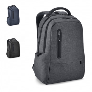 RE-BOSTON. Mochila para computador port�til em Nylon reciclado 2Tone resistente � �gua com compartimento em 210D