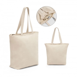 HACKNEY. Saco 100% algod�o com fecho (280 g/m�)