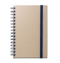 PROUST. Bloco de notas A5 com argolas, capa r�gida em papel � base de cana-de-a��car (80% cana-de-a��car) com p�ginas lisas