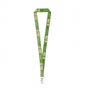 WINDSOR. SET Lanyard SUBLIMATION Long II (20 mm) em poli�ster reciclado (100% rPET) com mosquet�o de gatilho 20 mm