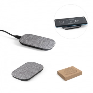 RENEWAL CHARGER. Carregador wireless r�pido 10W em PET reciclado (100% rPET)