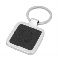 Porta-chaves quadrado em couro PU prprio para laser Pi