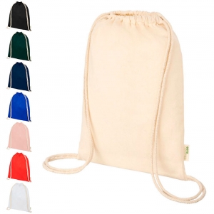 Mochila Orissa com cord�o de 100 g/m�  de algod�o de produ��o biol�gica 5L