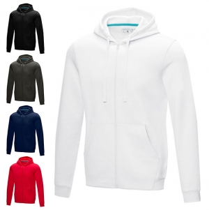 Hoodie para homem com fecho em material org�nico 'Ruby'
