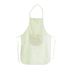 Avental em pano cru com bolso, 100% algod�o