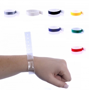 Pulseira de identifica��o inviol�vel em vinil