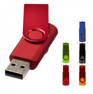 Pen USB met�lica de 4GB 'Rotate'
