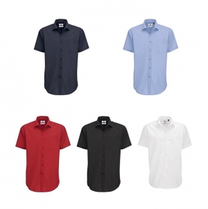 Camisa B&C Smart manga curta Homem - 65% Poli�ster/ 35% Algo