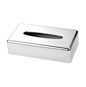 CAIXA LEN�OS RECTANGULAR CROMADA