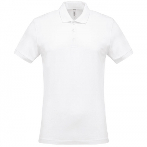 POLO PIQU� HOMEM MANGA CURTA BRANCO