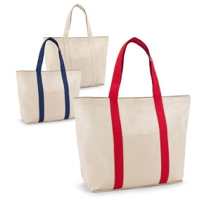 VILLE. Saco 100% algod�o canvas com bolso frontal e interior (280 g/m�)