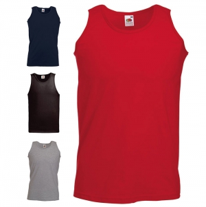 T-SHIRT VALUEWEIGHT ATHLETIC VEST 165G - 100% ALGOD�O