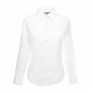 CAMISA POPLIN LADIES MANGA COMPRIDA 120G - 55% ALGOD�O/