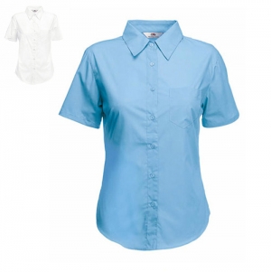 CAMISA POPLIN LADIES MANGA CURTA 120G - 55% ALGOD�O/ 45