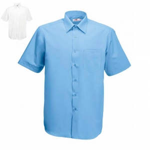 CAMISA POPLIN MANGA CURTA 120G - 55% ALGOD�O/ 45% POLI�