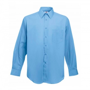 CAMISA POPLIN MANGA COMPRIDA 120G - 55% ALGOD�O/ 45% PO