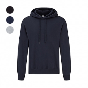 SWEATSHIRT CLASSIC HOODED BASIC 280G - 80% ALGOD�O/ 20%