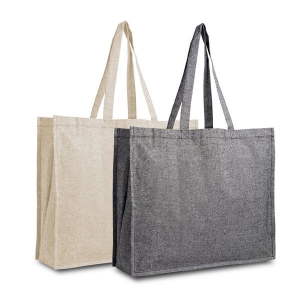 Saco em algod�o reciclado 190g com fole