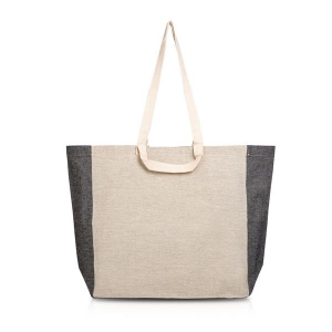 Saco de algod�o reciclado 190g com lateral