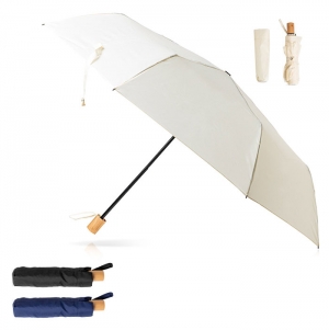 Guarda-chuva retr�til em pongee 190T,com al�a e bolsa a comb