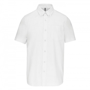 Camisa manga curta em Oxford de tratamento f�cil