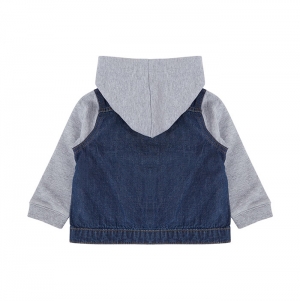 Blus�o de ganga com capuz de crian�a