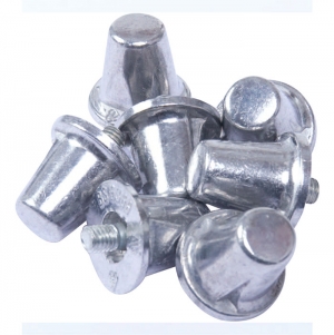 Embalagem de 100 grampos pitons em alum�nio c�nicos