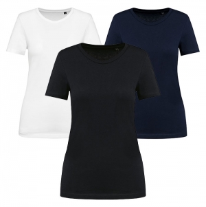 T-shirt Supima� decote redondo e manga curta de senhora