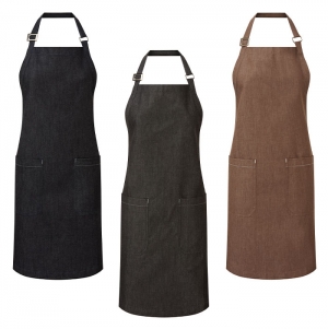 Avental denim biol�gico - com�rcio justo