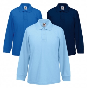 POLO CRIAN�A 65/35 DE MANGA COMPRIDA