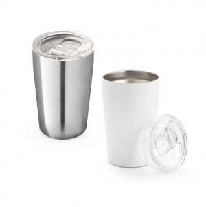 SLIDER. Copo de viagem para sublima��o em a�o inoxid�vel 380 mL