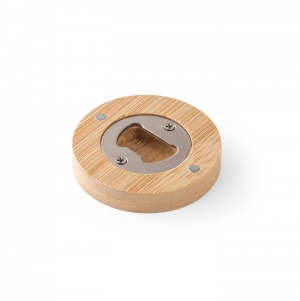 AMCHUR. Base para copos em bambu com abre-c�psulas