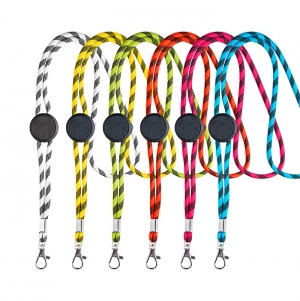 Lanyard tubular em RPET, ajust�vel