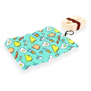 BASE DE MESA COM BOLSA PARA TALHERES EM RPET PERSONALIZ�VEL