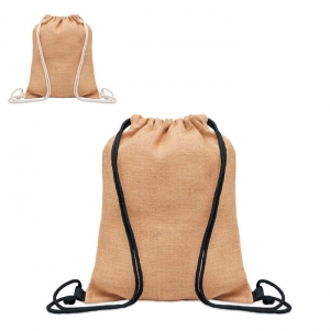 FUKURO Saco de juta com cord�o