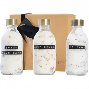 Conjunto de 3 pe�as de 200 ml de sais de banho 'Wellmark Just Relax'