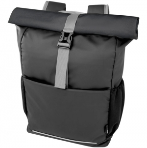 Saco de bicicleta roll-top imperme�vel de 15' reciclado GRS de 20 L 'Aqua'