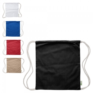 Saco com cord�o em algod�o reciclado Joy