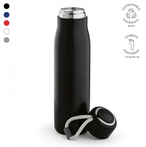 Garrafa Lena rInox 570ml. Isolamento a V�cuo e Herm�tica. Pega rPET