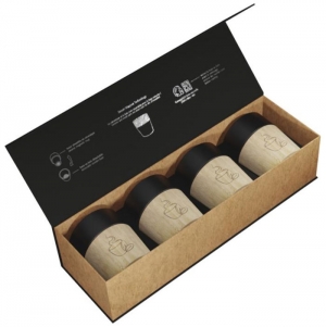 Conjunto de 4 canecas de caf� de cer�mica magn�ticas 'D06' 'SCX.design'