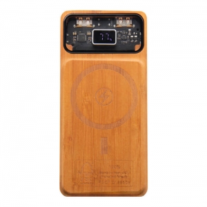 Powerbank magn�tica de madeira de 10 000 mAh e 15 W 'SCX.design P48'