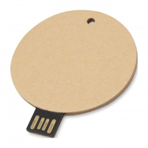 Pen USB 2.0 de papel reciclado redonda