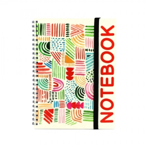 BLOCO DE NOTAS A5  FECHO EL�STICO PERSONALIZ�VEL