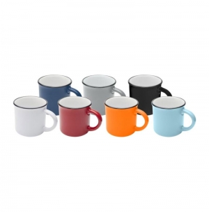 Caneca de cer�mica de 240 ml �Bari� com acabamento brilhante